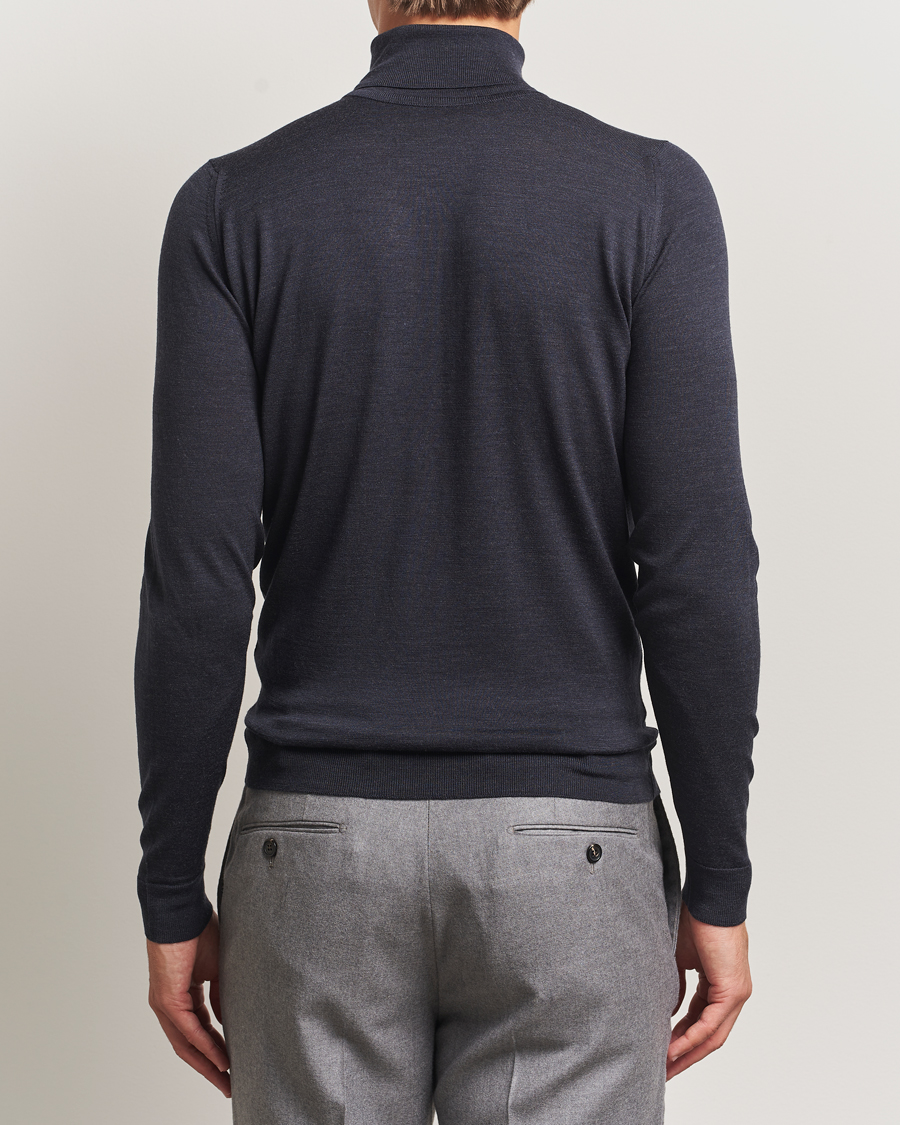 Hombres | Jerséis y prendas de punto | John Smedley | Cherwell Extra Fine Merino Rollneck Hepburn Smoke