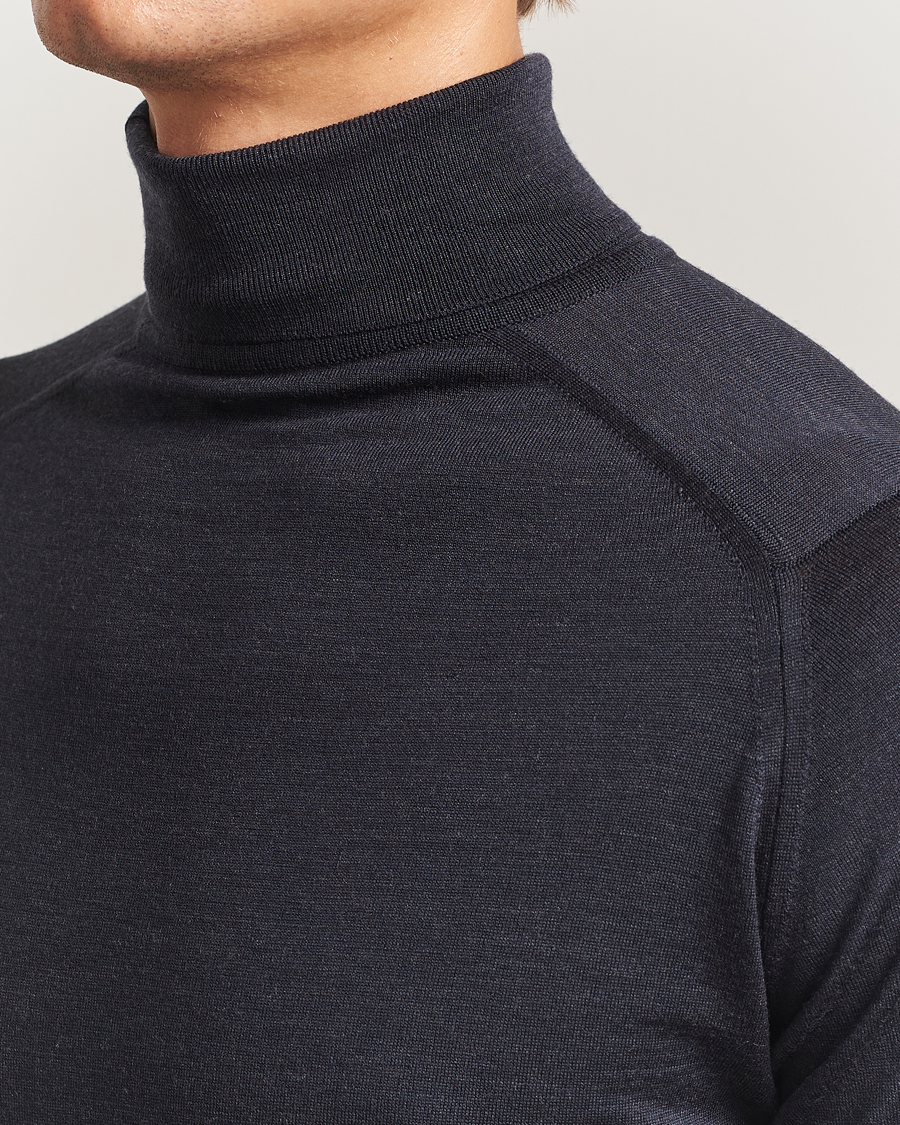 Hombres | Jerséis y prendas de punto | John Smedley | Cherwell Extra Fine Merino Rollneck Hepburn Smoke