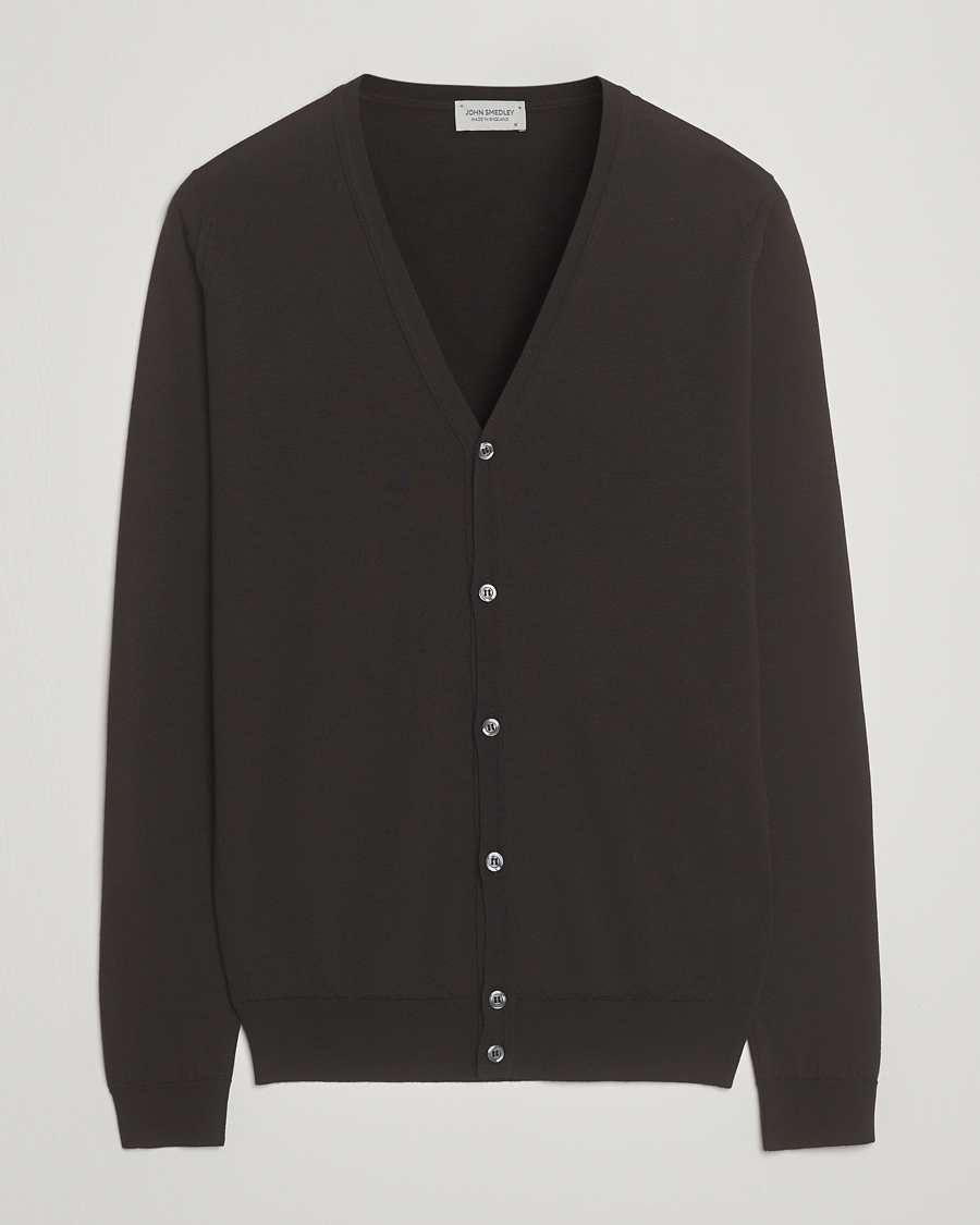 Hombres | Jerséis y prendas de punto | John Smedley | Petworth Extra Fine Merino Cardigan Faulkner Brown