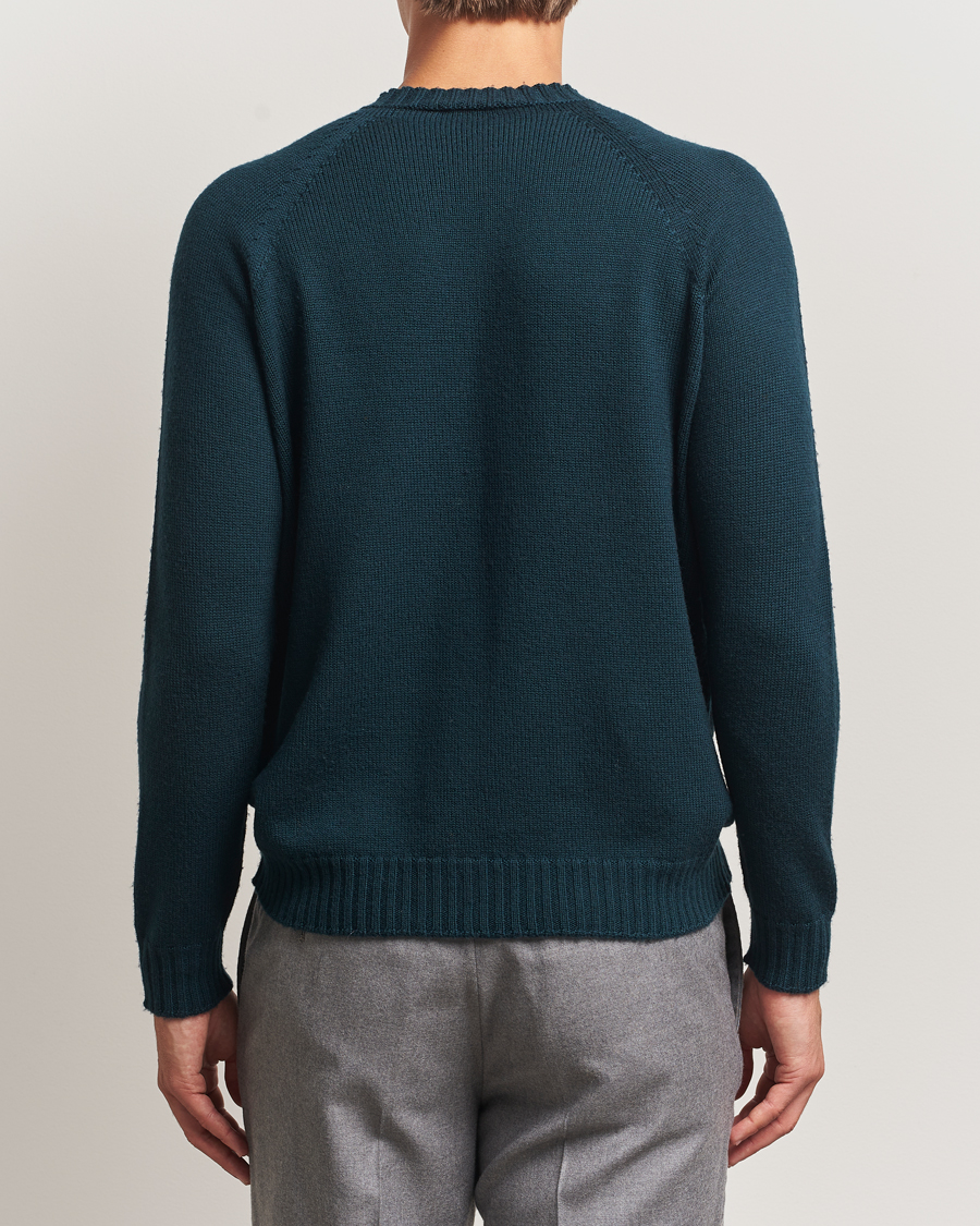 Hombres | Jerséis y prendas de punto | John Smedley | Denver Extra Fine Merino Crew Neck Richardson Green
