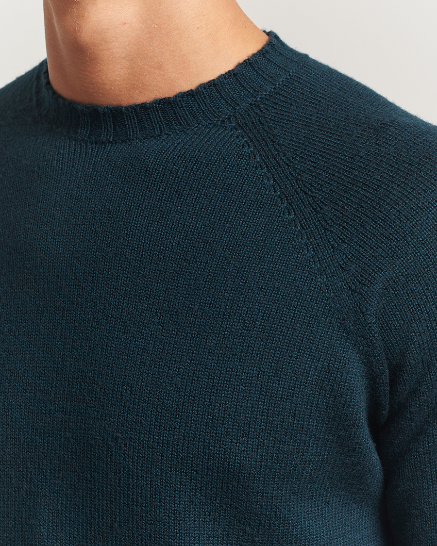 Hombres | Jerséis y prendas de punto | John Smedley | Denver Extra Fine Merino Crew Neck Richardson Green