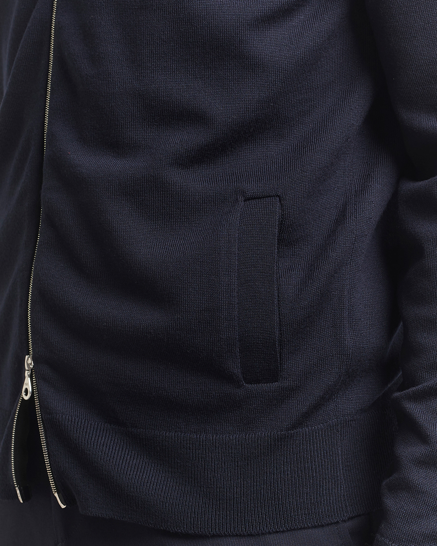 Hombres | Jerséis y prendas de punto | John Smedley | Alston Extra Fine Merino Full Zip Midnight