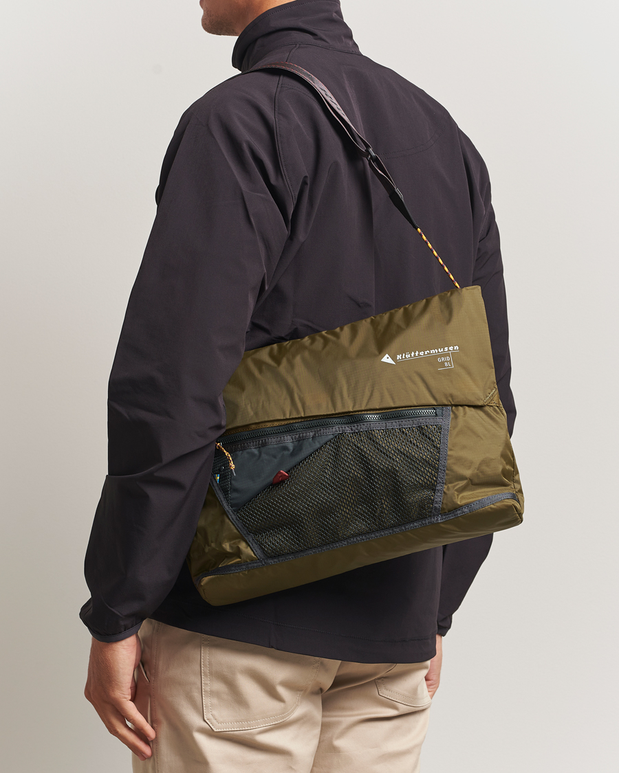 Hombres | Klättermusen Grid Messenger Bag Olive | Klättermusen | Grid Messenger Bag Olive