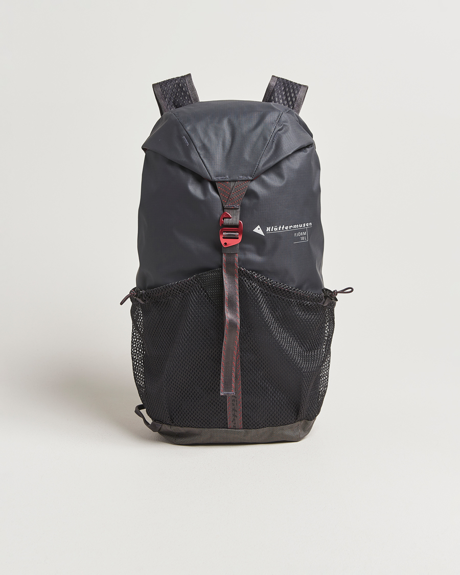 Hombres | Klättermusen Fjörm Backpack 18L Raven | Klättermusen | Fjörm Backpack 18L Raven