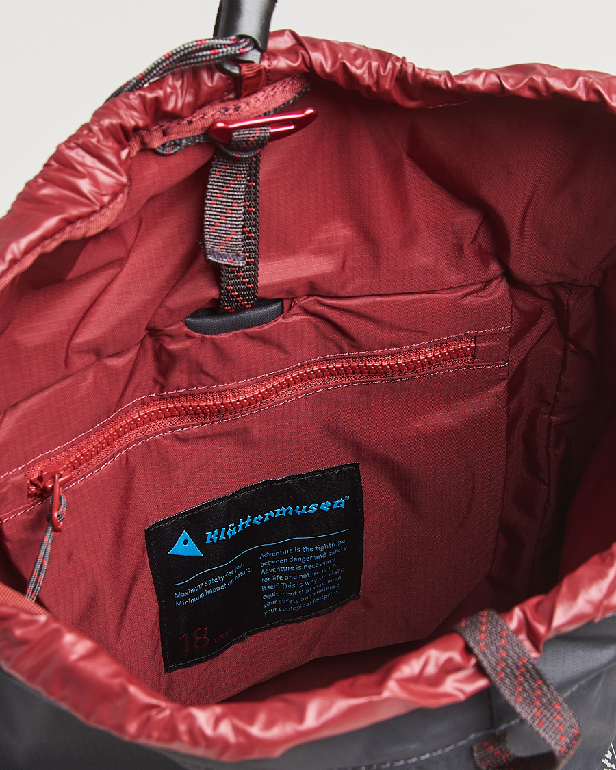 Hombres | Klättermusen Fjörm Backpack 18L Raven | Klättermusen | Fjörm Backpack 18L Raven