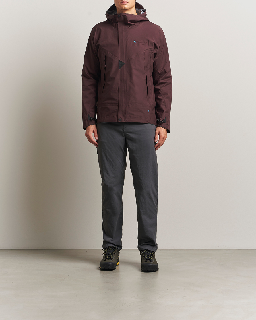 Hombres | Abrigos y chaquetas | Klättermusen | Asynja Lightweight Waterproof Jacket Amanth Red