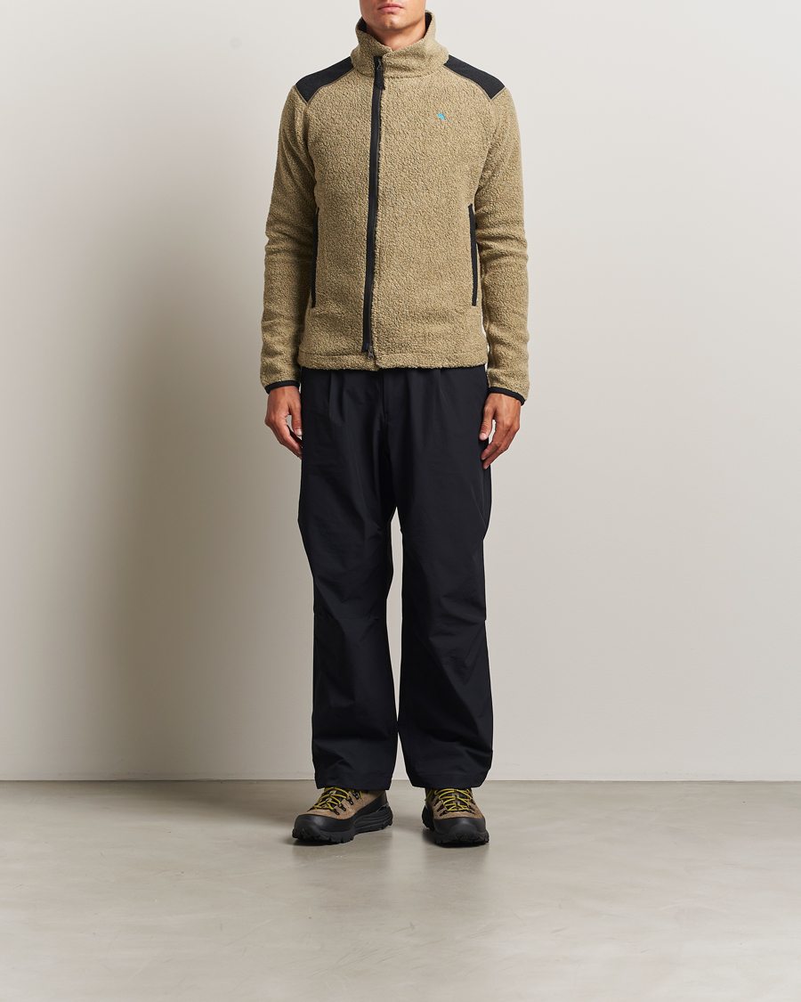 Hombres | Jerséis y prendas de punto | Klättermusen | Skoll Wool Fleece Jacket Silver Green