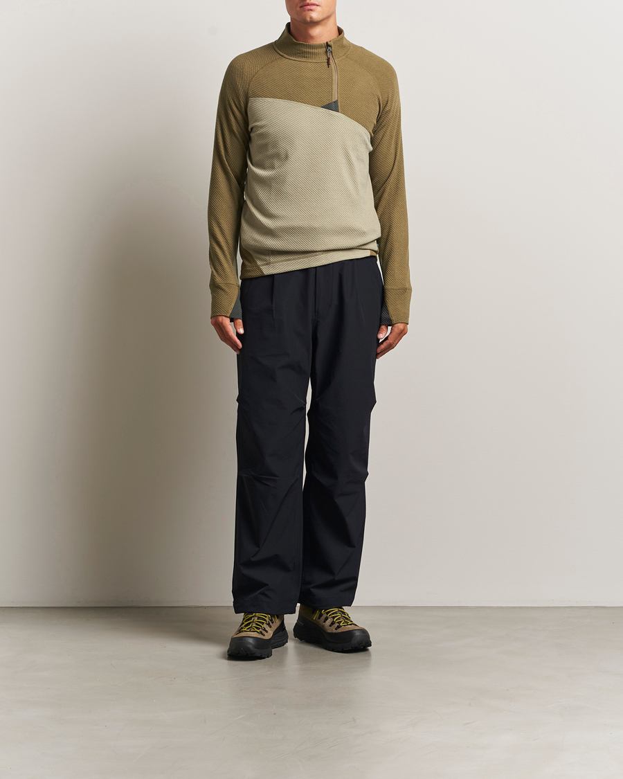 Hombres | Jerséis y prendas de punto | Klättermusen | Huge Half Zip Sweater Silver Green Olive