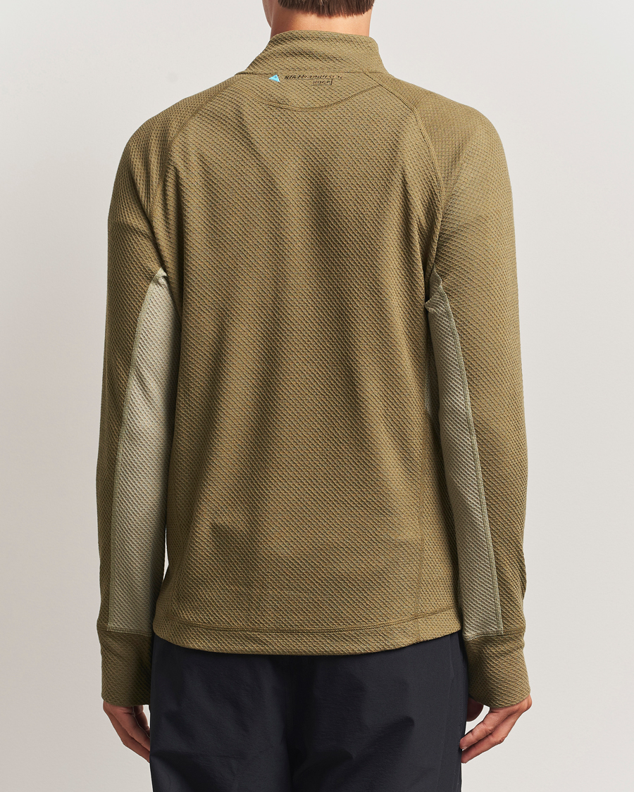 Hombres | Jerséis y prendas de punto | Klättermusen | Huge Half Zip Sweater Silver Green Olive