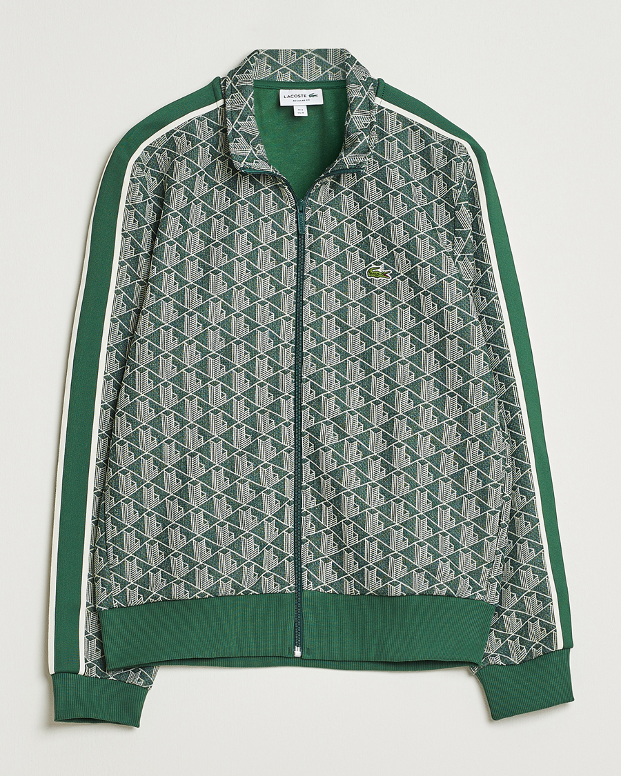 Hombres | Jerséis y prendas de punto | Lacoste | Monogram Track Jacket Green/Sinople