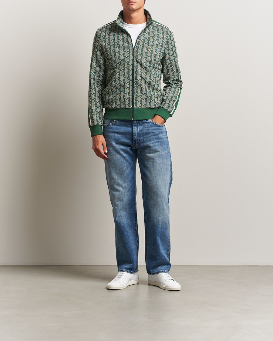 Hombres | Jerséis y prendas de punto | Lacoste | Monogram Track Jacket Green/Sinople
