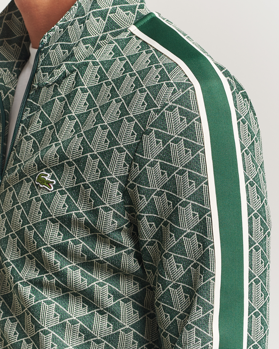 Hombres | Jerséis y prendas de punto | Lacoste | Monogram Track Jacket Green/Sinople