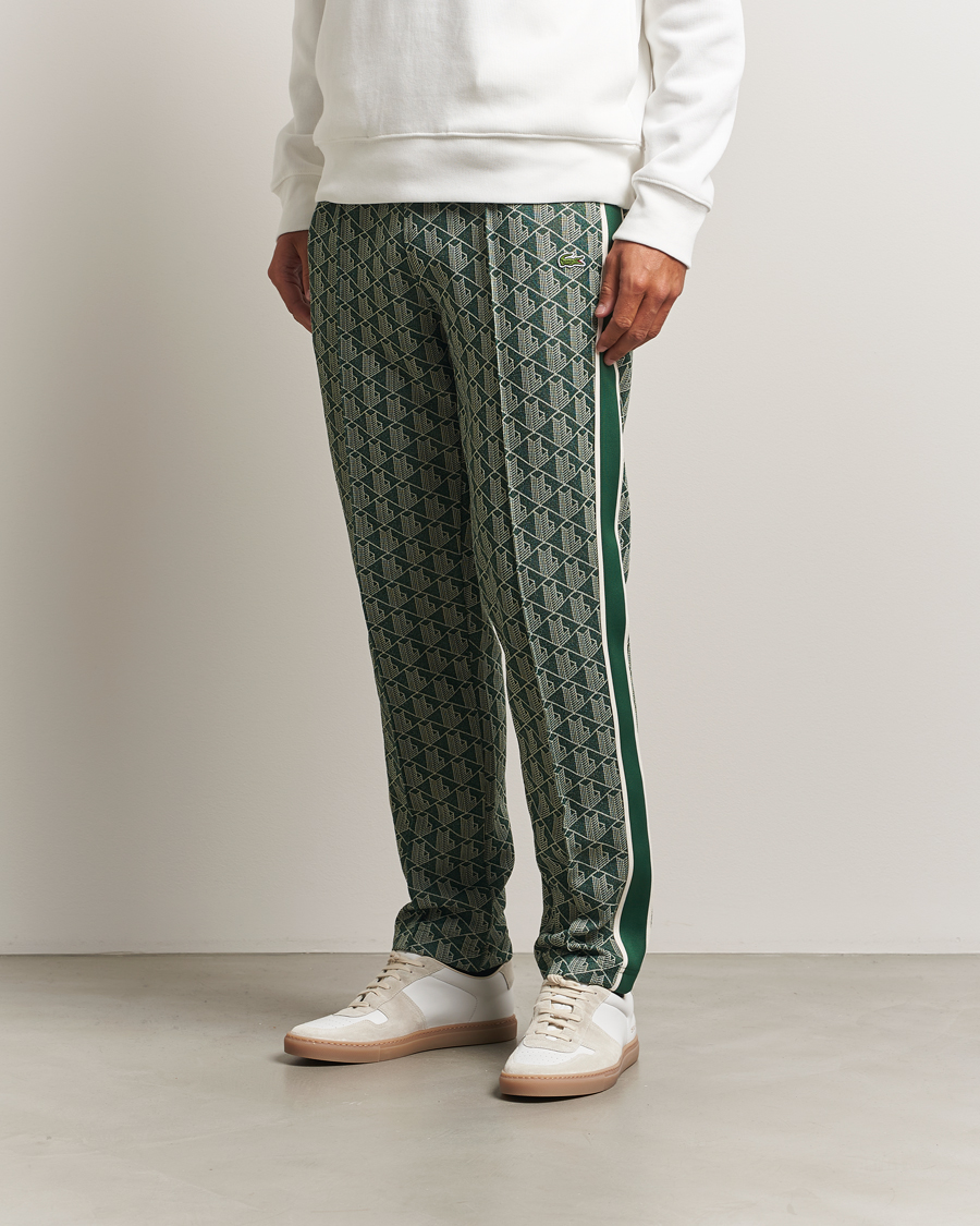 Hombres | Pantalones | Lacoste | Monogram Track Pants Green/Sinople