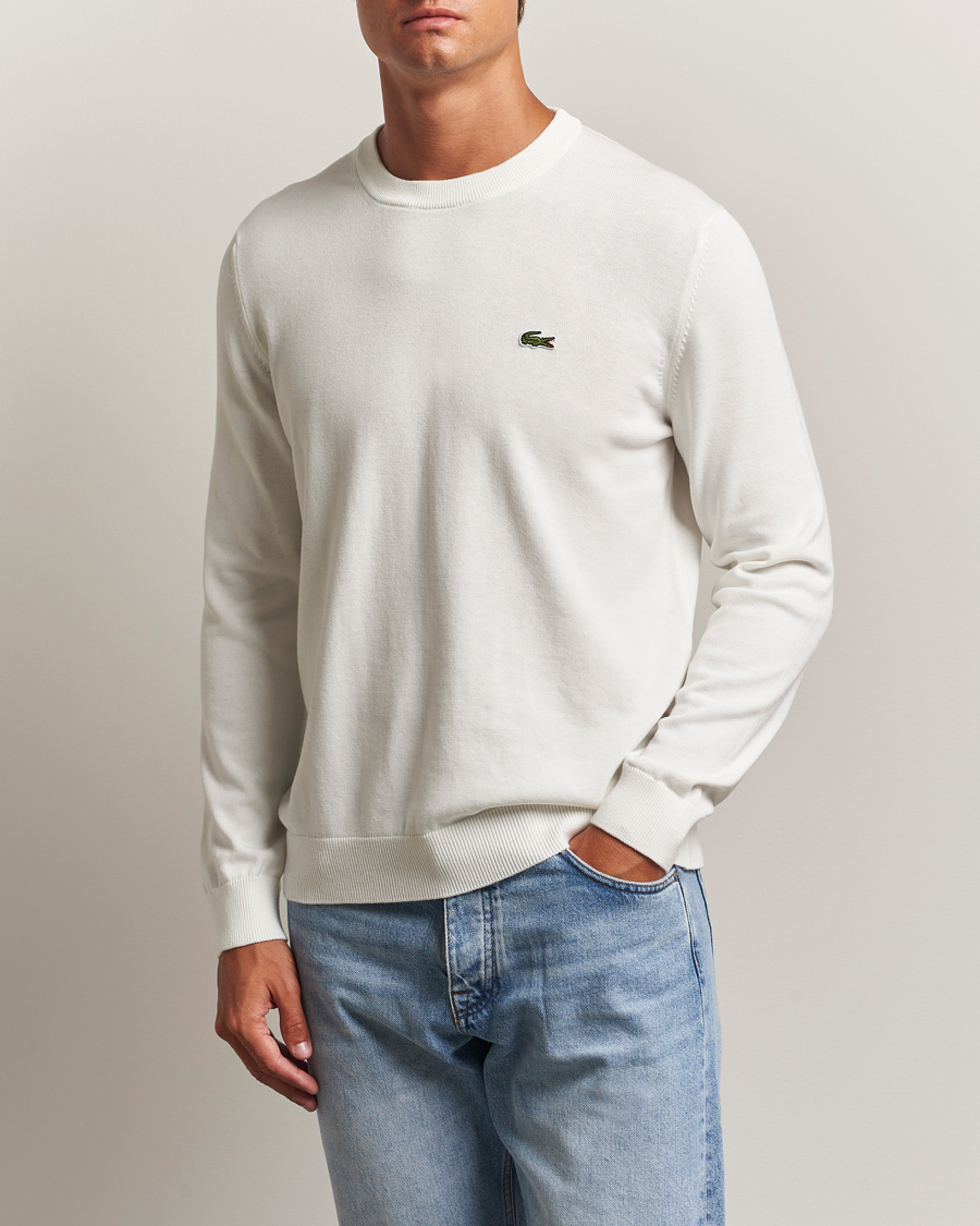 Hombres | Jerséis y prendas de punto | Lacoste | Cotton Knitted Sweater Flour