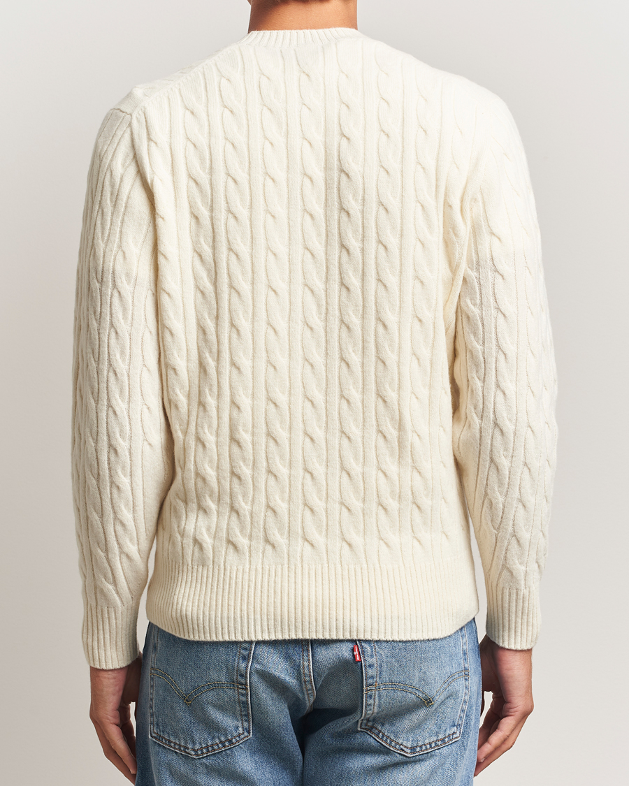 Hombres | Jerséis y prendas de punto | Lacoste | Carded Wool Cable Crew Neck Lapland