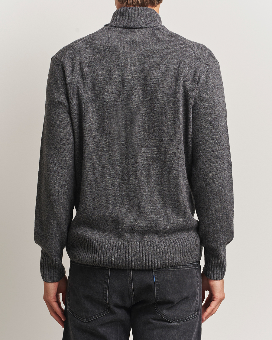 Hombres | Jerséis y prendas de punto | Lacoste | Carded Wool Half Zip Pitch Chine