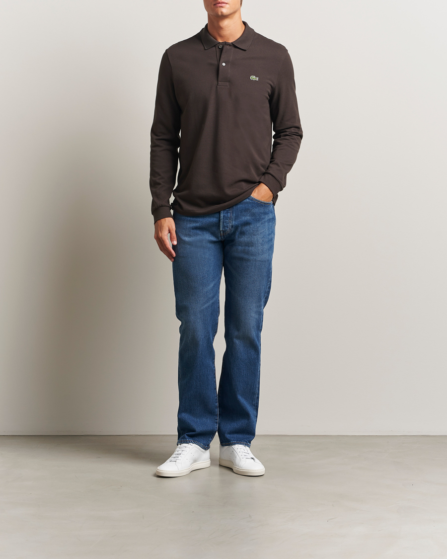 Hombres | Jerséis y prendas de punto | Lacoste | Original Long Sleeve Polo Piké Porto Brown