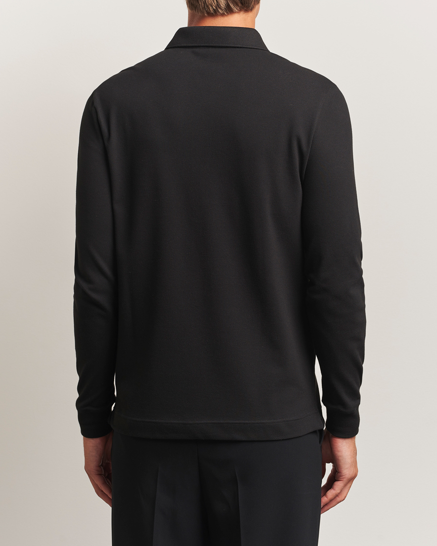 Hombres | Polos | Lacoste | Paris Long Sleeve Polo Piké Black