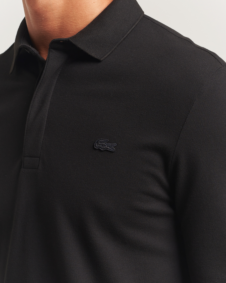 Hombres | Polos | Lacoste | Paris Long Sleeve Polo Piké Black
