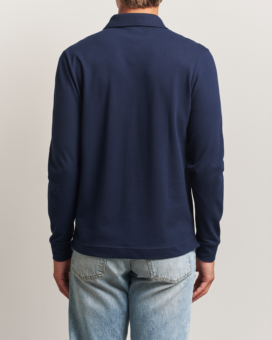 Hombres | Polos | Lacoste | Paris Long Sleeve Polo Piké Navy Blue