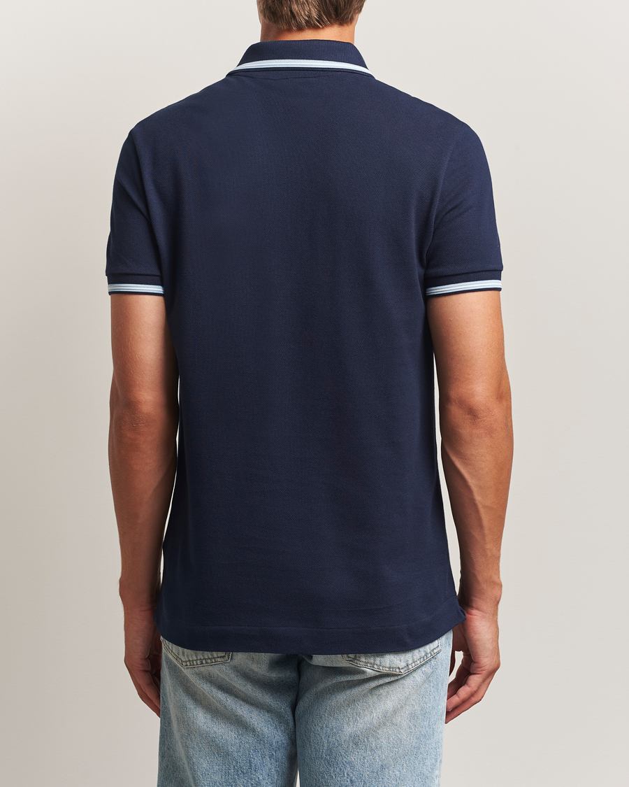 Hombres | Polos | Lacoste | Original Tipped Polo Piké Navy Blue