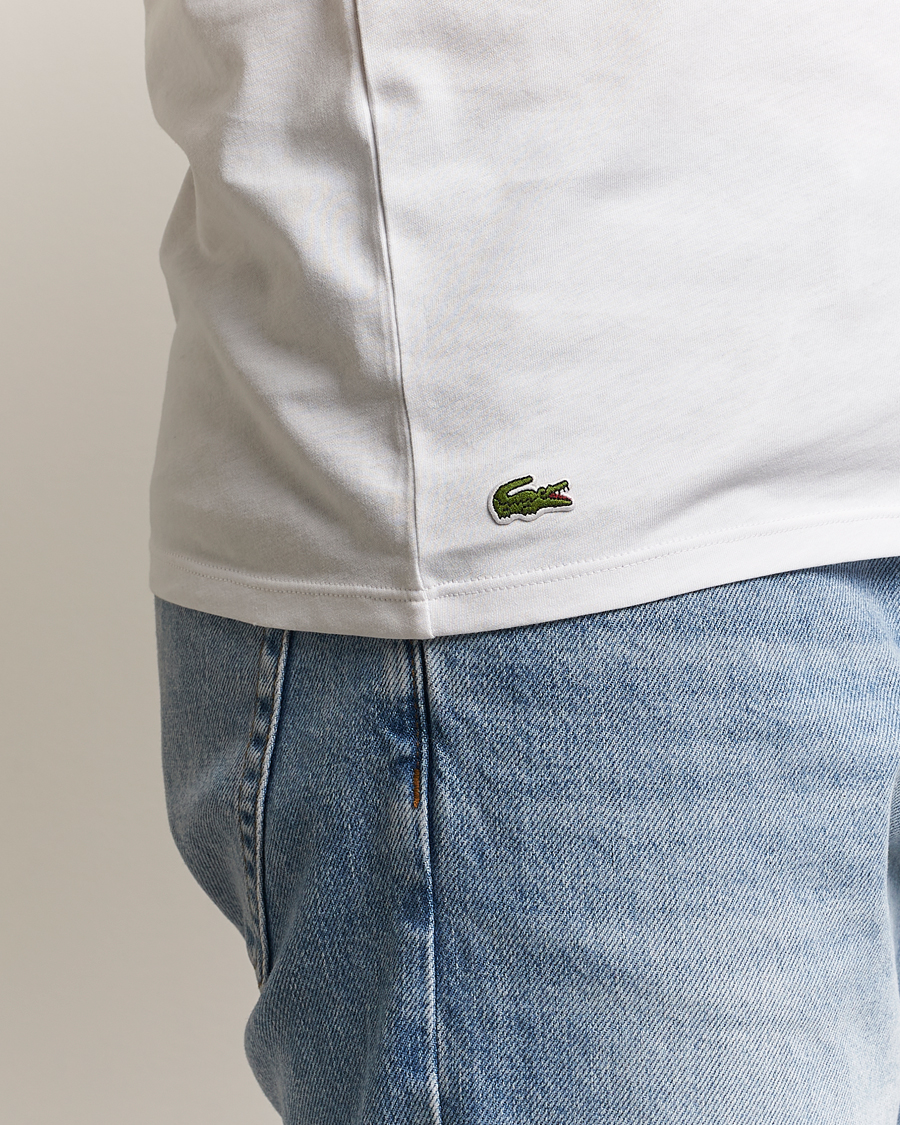 Hombres | Camisetas | Lacoste | 3-Pack Crew Neck T-Shirt White