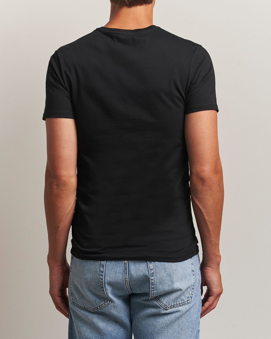 Hombres | Camisetas | Lacoste | 3-Pack Crew Neck T-Shirt Black
