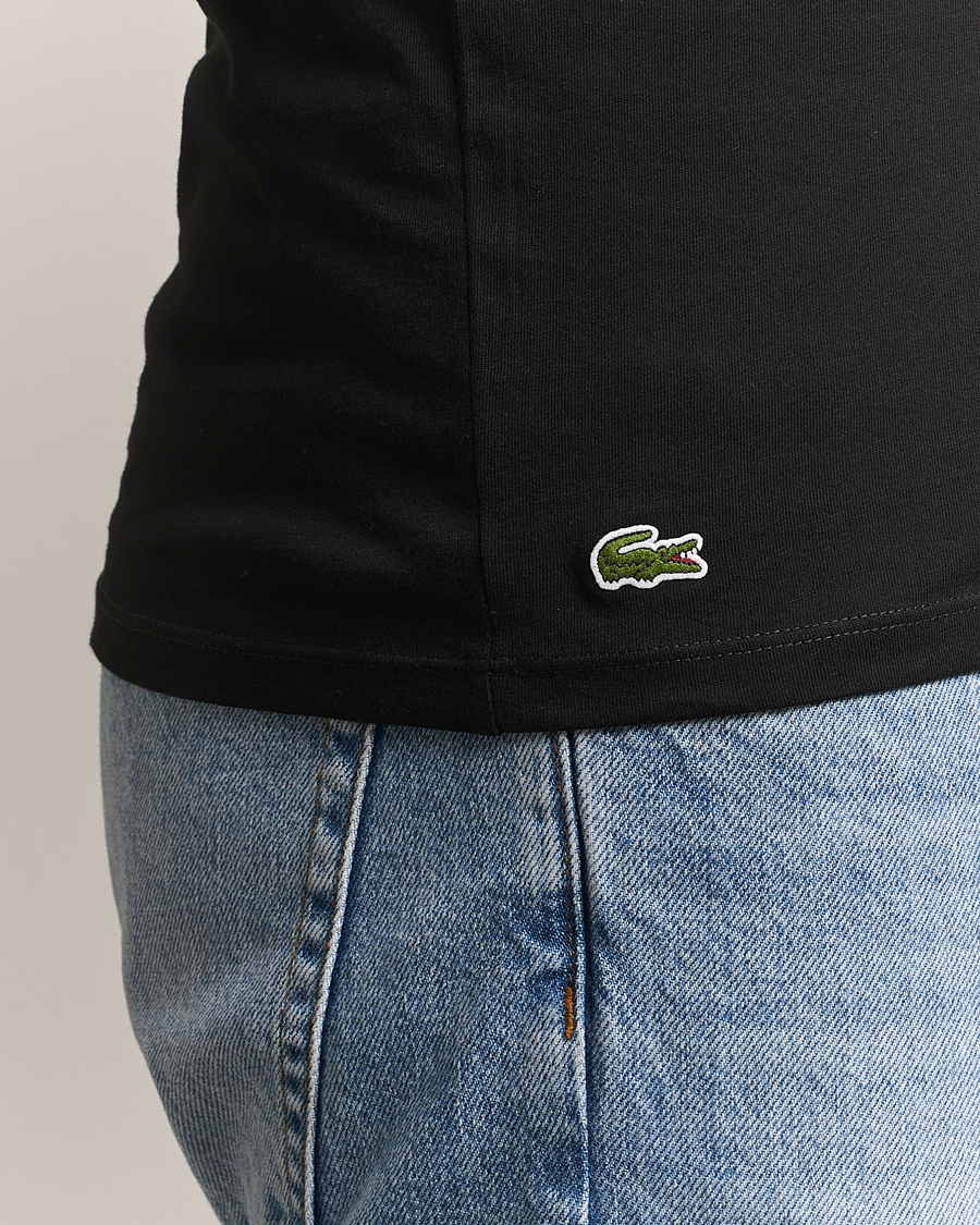 Hombres | Camisetas | Lacoste | 3-Pack Crew Neck T-Shirt Black