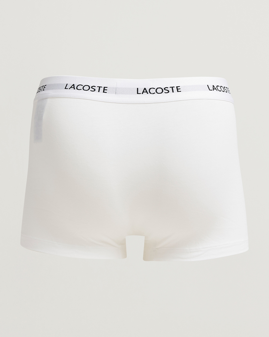 Hombres | Ropa interior y calcetines | Lacoste | 3-Pack Stretch Cotton Trunks Black/White/Grey