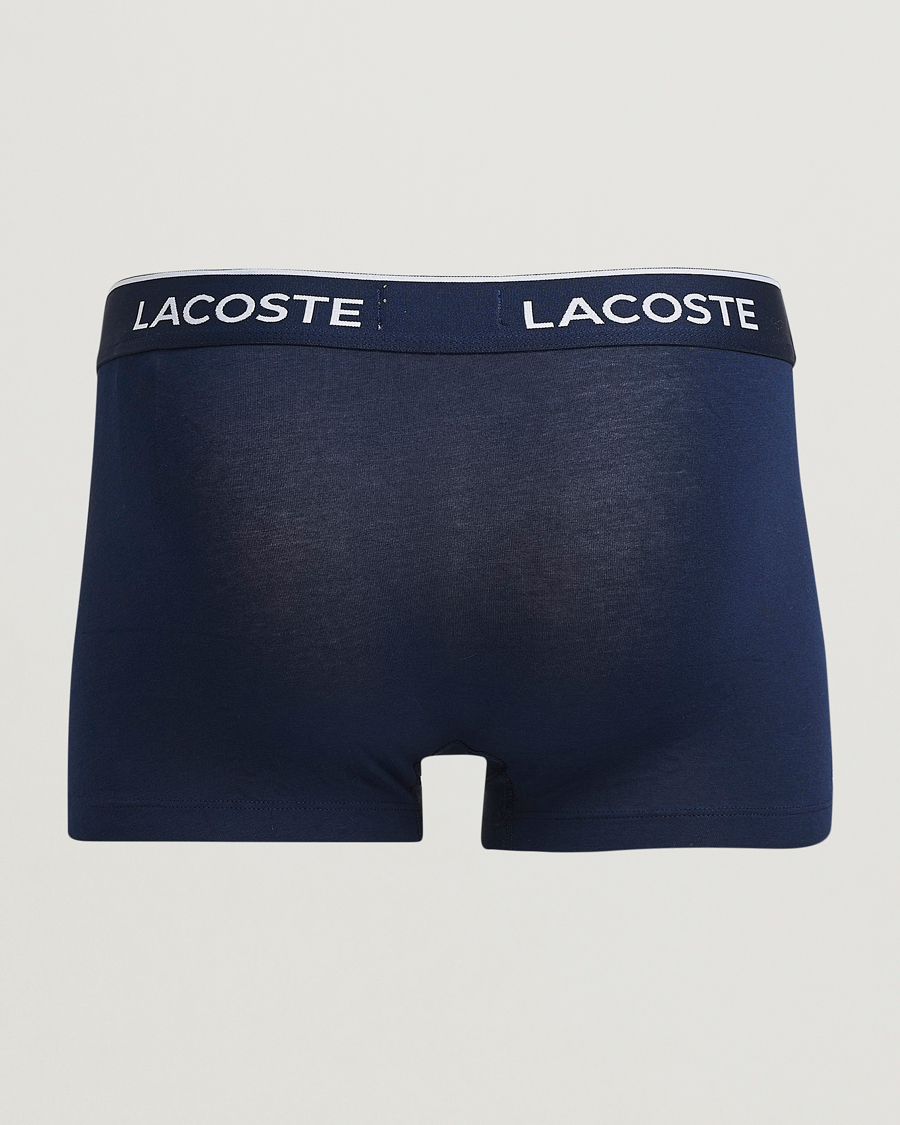 Hombres | Ropa interior y calcetines | Lacoste | 3-Pack Stretch Cotton Trunks Navy/Blue/Red