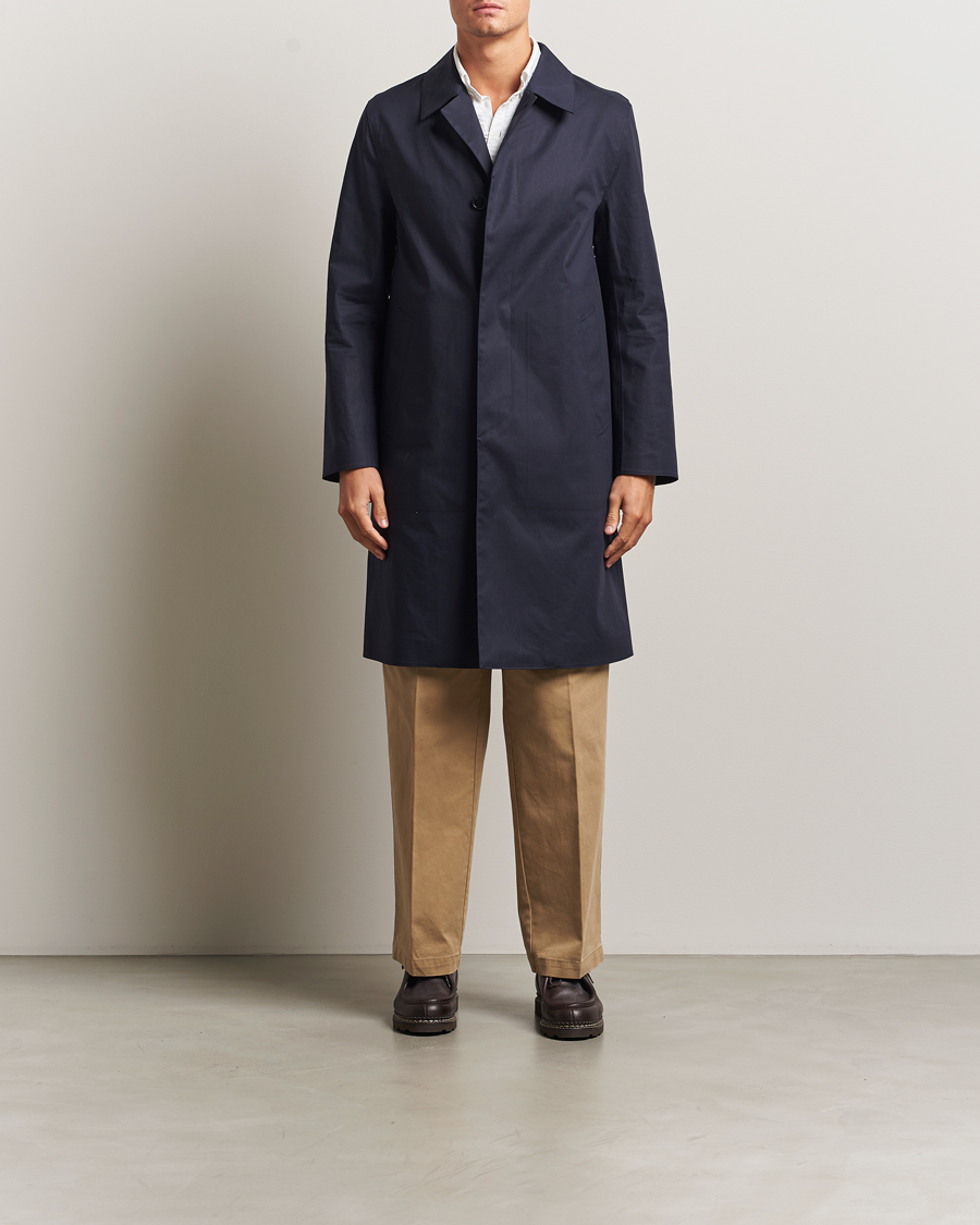Hombres | Abrigos y chaquetas | Mackintosh | Dunkeld Car Coat Navy