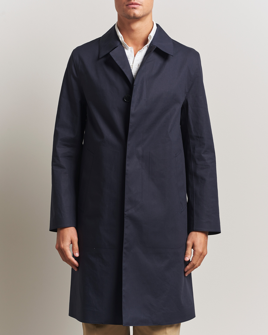 Hombres | Abrigos y chaquetas | Mackintosh | Dunkeld Car Coat Navy