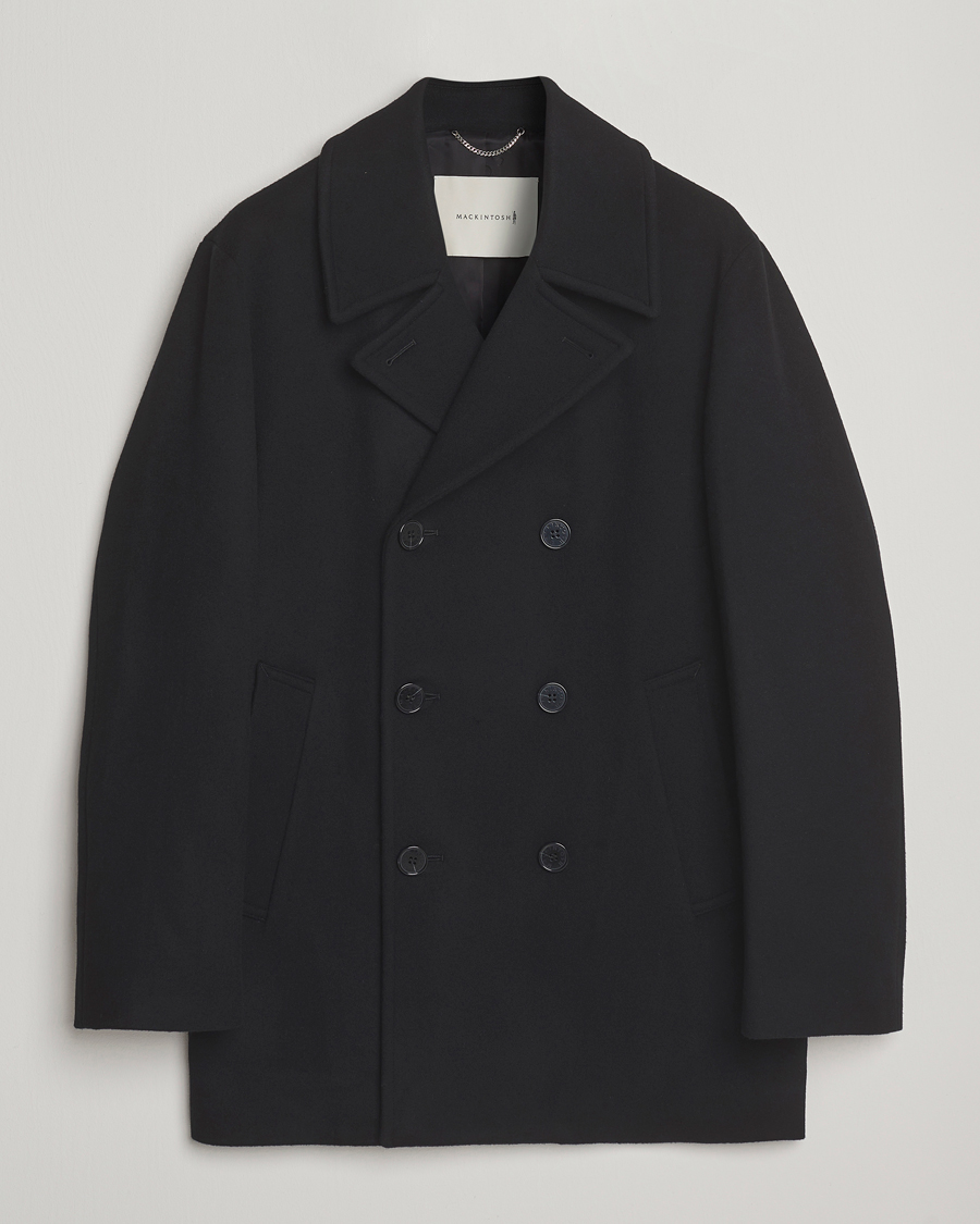 Hombres | Abrigos y chaquetas | Mackintosh | Dalton Wool/Cashmere Peacoat Black