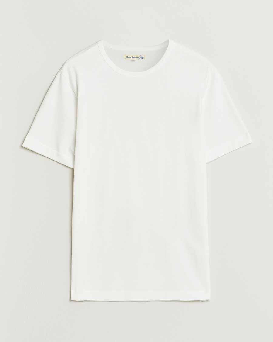 Hombres | Camisetas | Merz b. Schwanen | Classic Fit Sturdy T-Shirt White