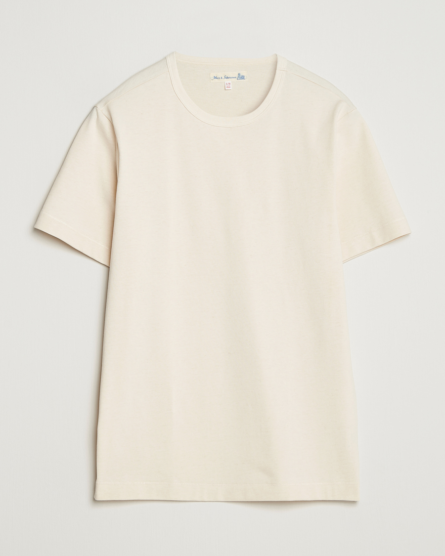 Hombres | Camisetas | Merz b. Schwanen | Classic Fit Sturdy T-Shirt Nature