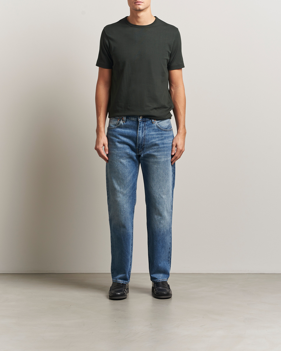 Hombres | Camisetas | Merz b. Schwanen | Classic Fit Sturdy T-Shirt Forest Green