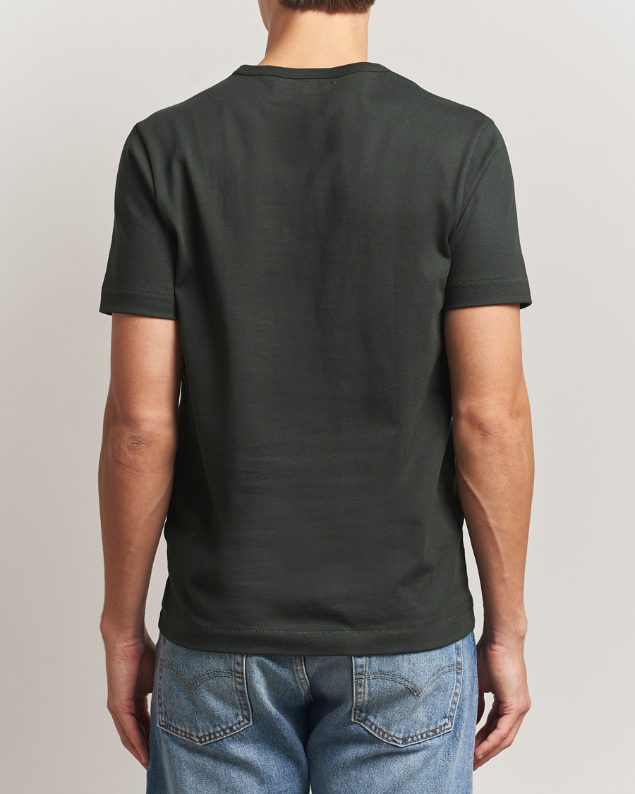 Hombres | Camisetas | Merz b. Schwanen | Classic Fit Sturdy T-Shirt Forest Green