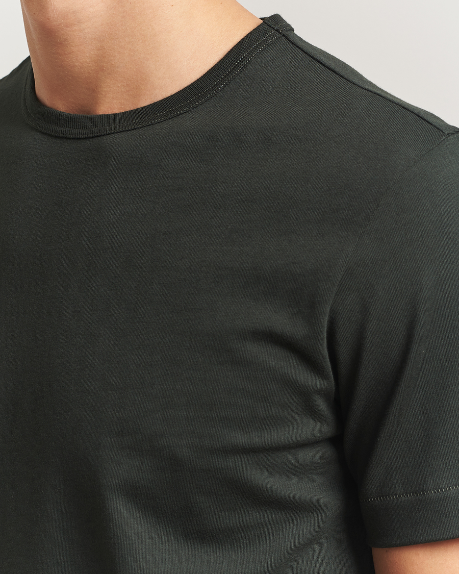 Hombres | Camisetas | Merz b. Schwanen | Classic Fit Sturdy T-Shirt Forest Green