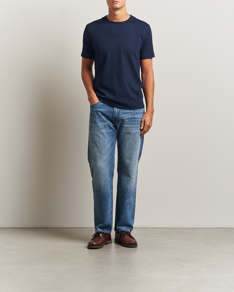 Hombres | Camisetas | Merz b. Schwanen | Classic Fit Sturdy T-Shirt Ink Blue