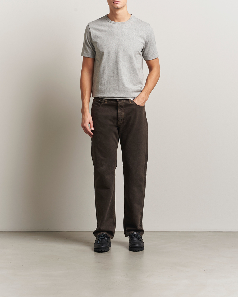 Hombres | Camisetas | Merz b. Schwanen | Classic Fit Sturdy T-Shirt Grey Melange