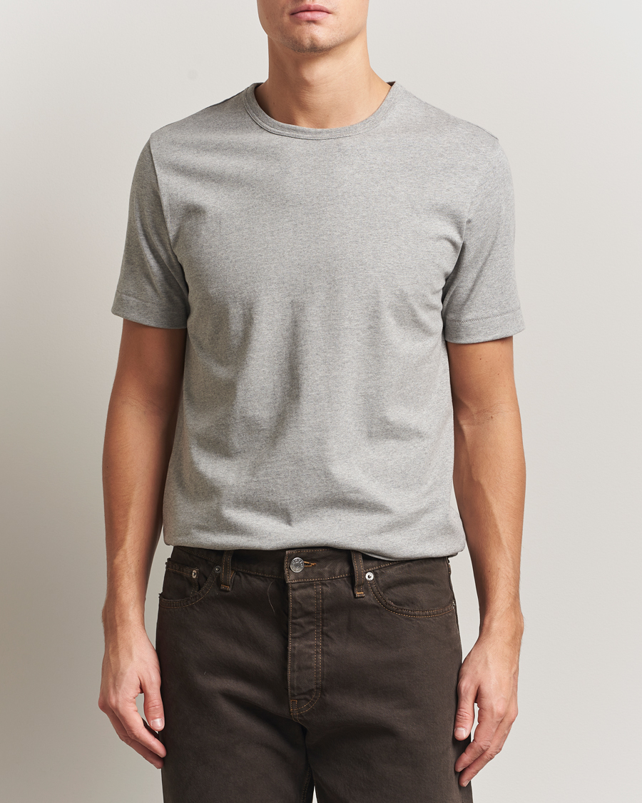 Hombres | Camisetas | Merz b. Schwanen | Classic Fit Sturdy T-Shirt Grey Melange