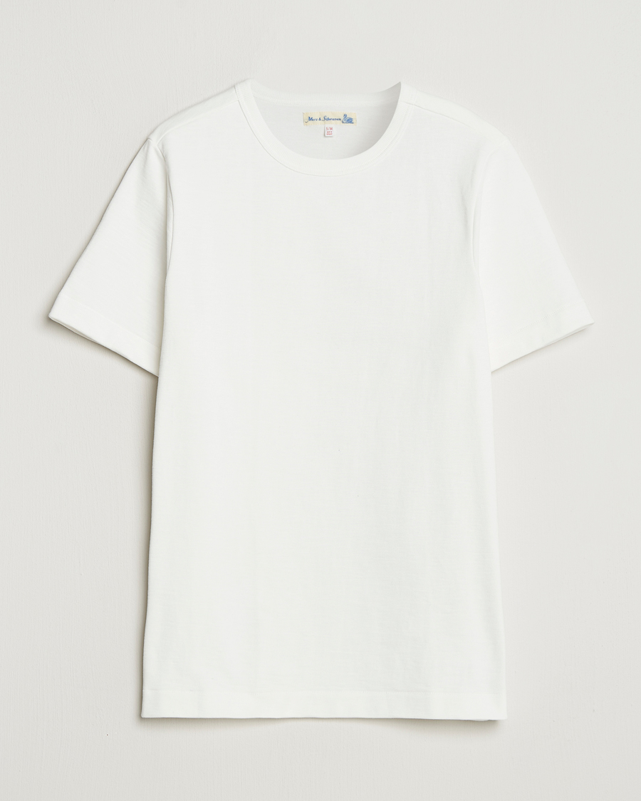 Hombres | Camisetas | Merz b. Schwanen | Relaxed Fit Loopwheeled Heavy T-Shirt White