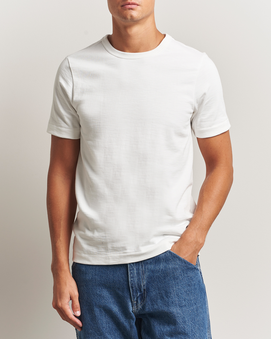 Hombres | Camisetas | Merz b. Schwanen | Relaxed Fit Loopwheeled Heavy T-Shirt White