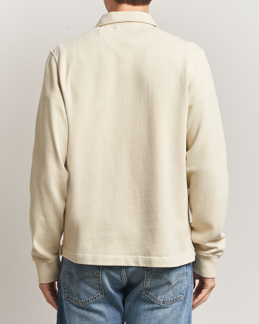 Hombres | Jerséis y prendas de punto | Merz b. Schwanen | Relaxed Fit Vintage Cotton Rugby Shirt Nature