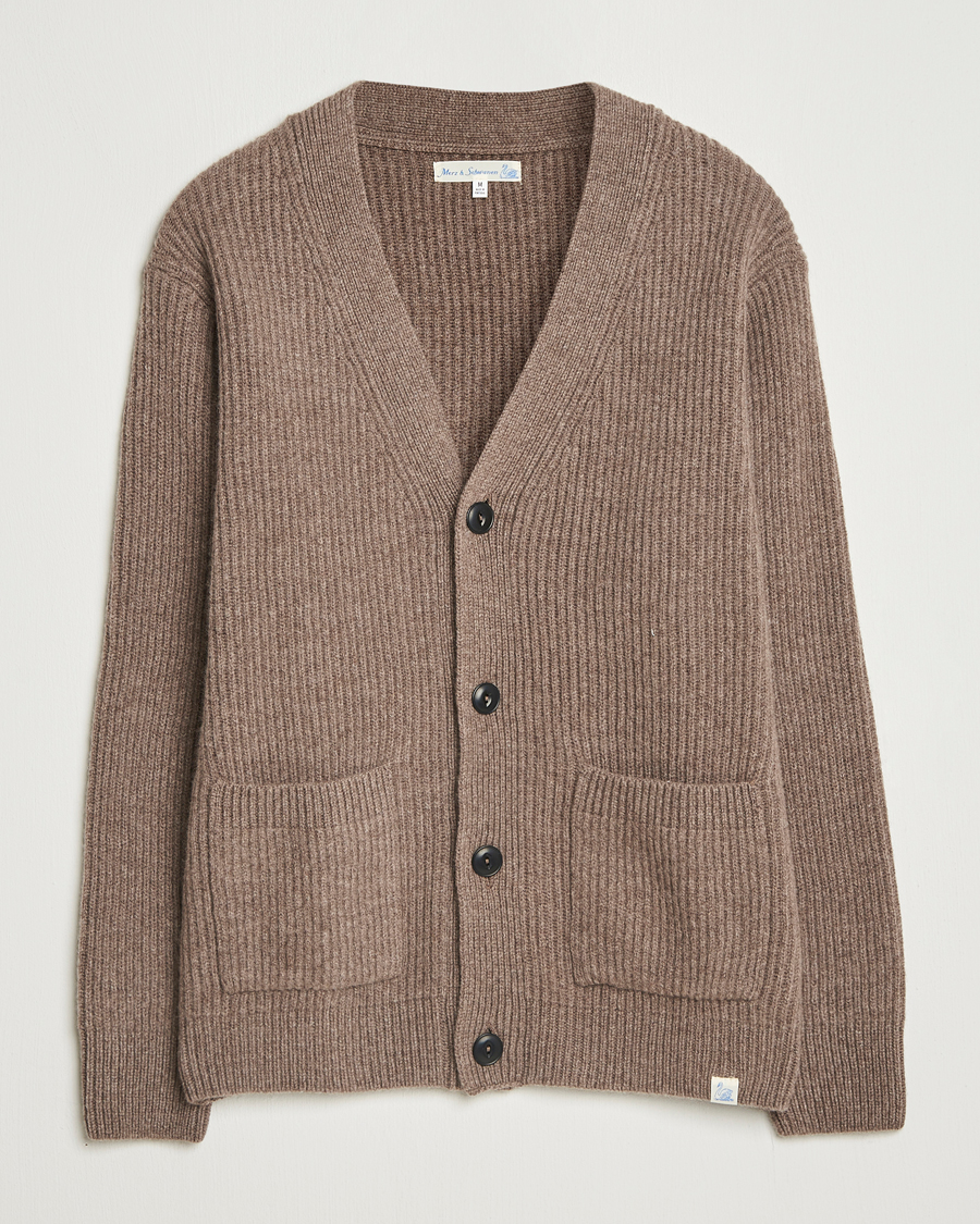 Hombres | Jerséis y prendas de punto | Merz b. Schwanen | Merino/Cashmere Knitted Cardigan Grain