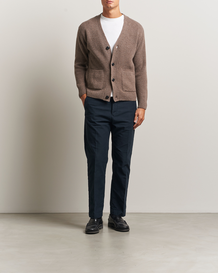 Hombres | Jerséis y prendas de punto | Merz b. Schwanen | Merino/Cashmere Knitted Cardigan Grain