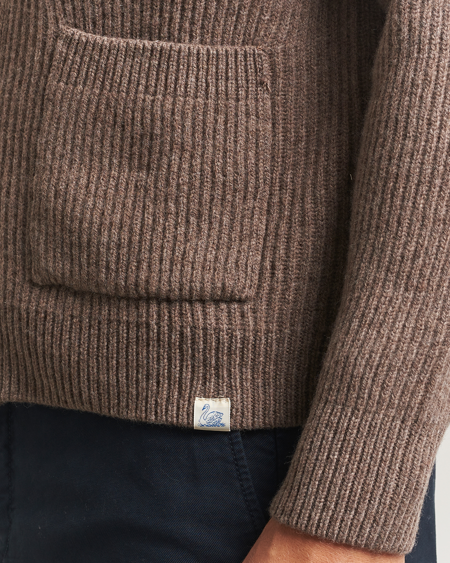 Hombres | Jerséis y prendas de punto | Merz b. Schwanen | Merino/Cashmere Knitted Cardigan Grain