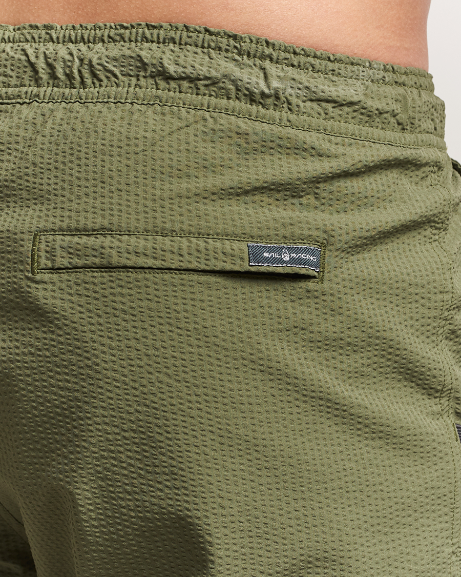 Hombres | Bañadores | Sail Racing | Tornado Striped Swimshorts Modern Green