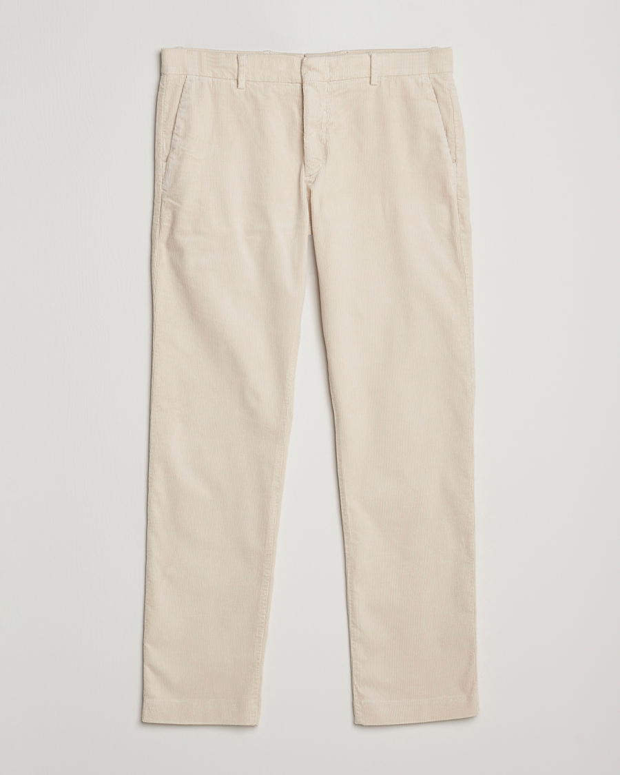 Hombres | Pantalones | NN07 | Theo Regular Fit Corduroy Chinos Ivory