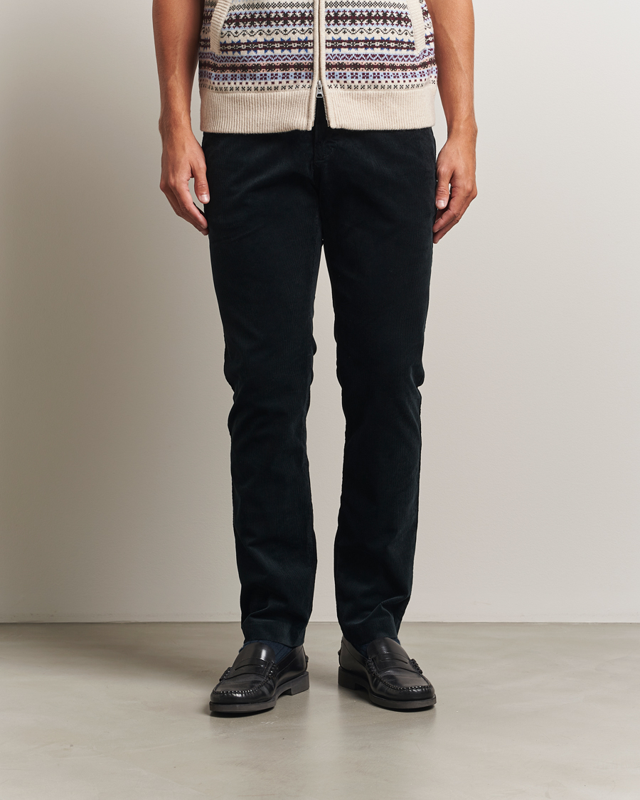 Hombres | Pantalones | NN07 | Theo Regular Fit Corduroy Chinos Navy Blue